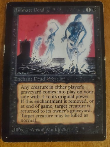 Beta Animate Dead - PL condition - Magic: The Gathering Card