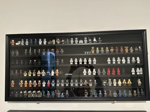 LEGO Star Wars Minifigure Lot Assorted Figures and Accessories w/ Case/Display