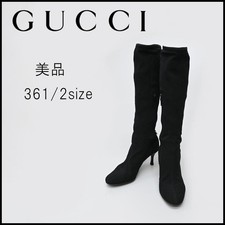GUCCI Pre-Owned Women 6.5US A564 Sherry Line Long Boots