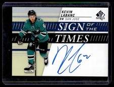 2019-20 Upper Deck SP Authentic Sign of the Times Kevin Labanc Auto #SOTT-KL