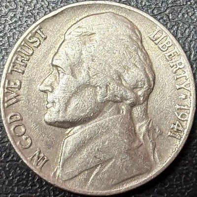 1941 Jefferson Nickel   Fine to XF Extra Fine   Philadelphia Mint   5C Semi-Key