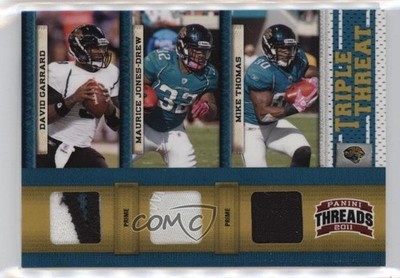 2011 Panini Threads Materials Prime 12/25 David Garrard Maurice Jones-Drew 0ld5