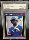 KEN GRIFFEY JR. PSA 8 (ST) 1989 DONRUSS #33 RATED ROOKIE RC MARINERS HOF