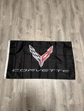 Corvette Banner Flag 3x5ft Racing Car Show Wall Decor Flag Garage Shop Man Cave