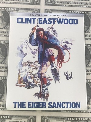 The Eiger Sanction 4K Ultra HD Blu-Ray Kino Clint Eastwood Sealed + Slipcover
