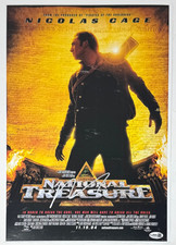 Nicolas Cage "National Treasure" Signed Autograph 12x18 Movie Poster Photo JSA