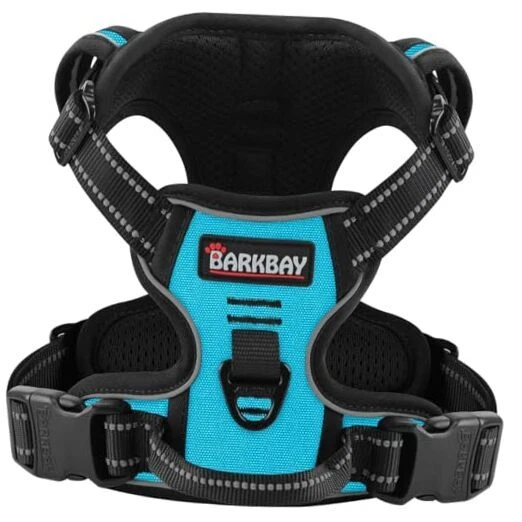 Dog Harness No Pull for Dogs - Adjustable, Reflective, Comfortable, Large Blue