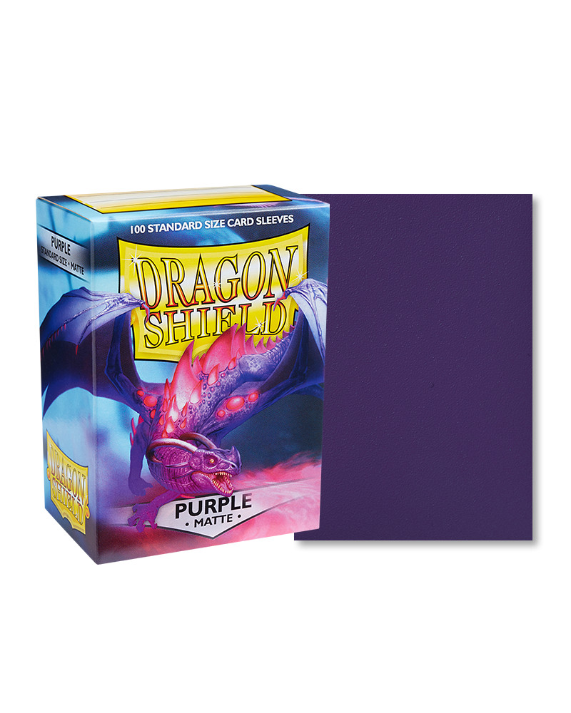 Dragon Shield Standard Size Matte Sleeves - Purple (100)