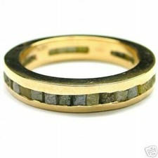 3-4 Carato Grezzo Diamanti Gioielli Eternity Anello Oro
