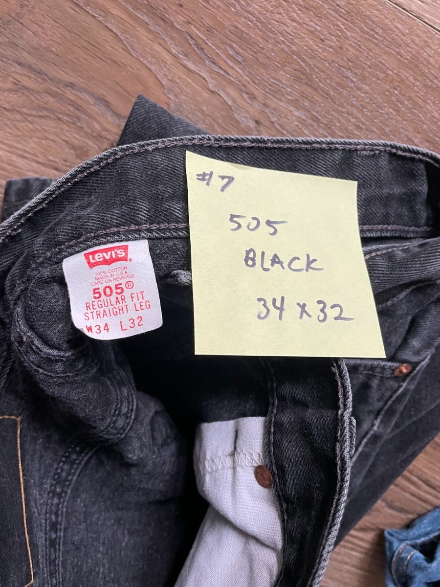 Levi Black jeans style 505 size 34x32 | eBay Levi Black jeans style 505 size 34x32 | eBay