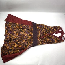 Italian Floral Red Wine Fall/Winter Kitchen Dress Apron Adjustable Italy