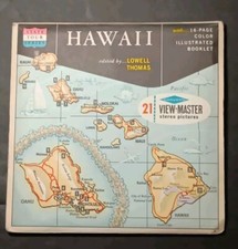 1960's HAWAII State Tour 3d Sawyers View Master 3 Reel Packet BOOKLET