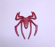 Spider 3d Car Emblem Sticker Decal Heavy Duty Die Cast Metal Red Finish