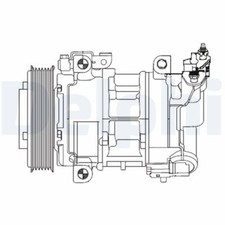 DELPHI CS20325 Kompressor, Klimaanlage für CITROËN,DS,PEUGEOT