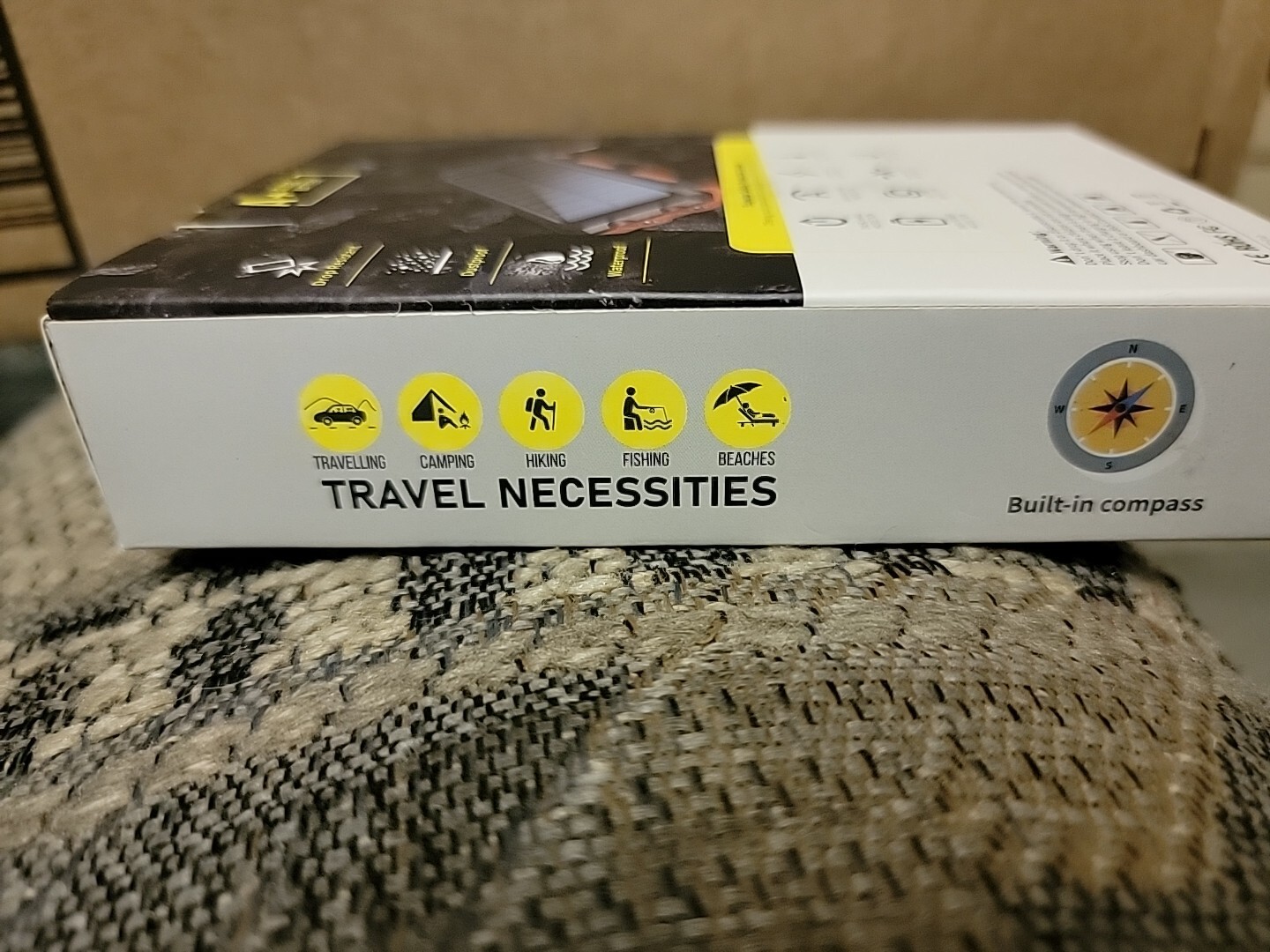 Feeke SolarChargerPowerBank 36800mAh Portable Charger,QC3.0 Deep Orange eBay