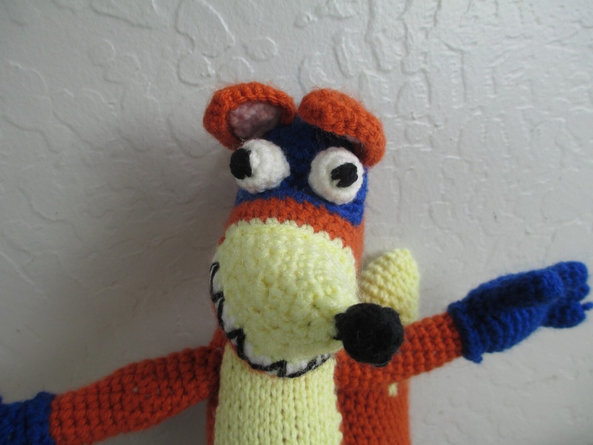 Swiper no swiping! Fox Plush handmade stuffed toy crochet Dora the