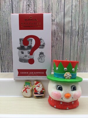 HALLMARK 2022 COOKIE JAR SURPRISE KOC MEMBER EXCLUSIVE RED SCARF RED HAT common