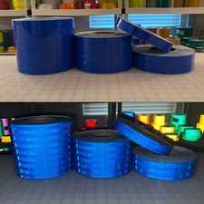 Blue Reflective Tape 3M 3930 (1", 2", 4", 6") HIP Air Backed Micro Prismatic