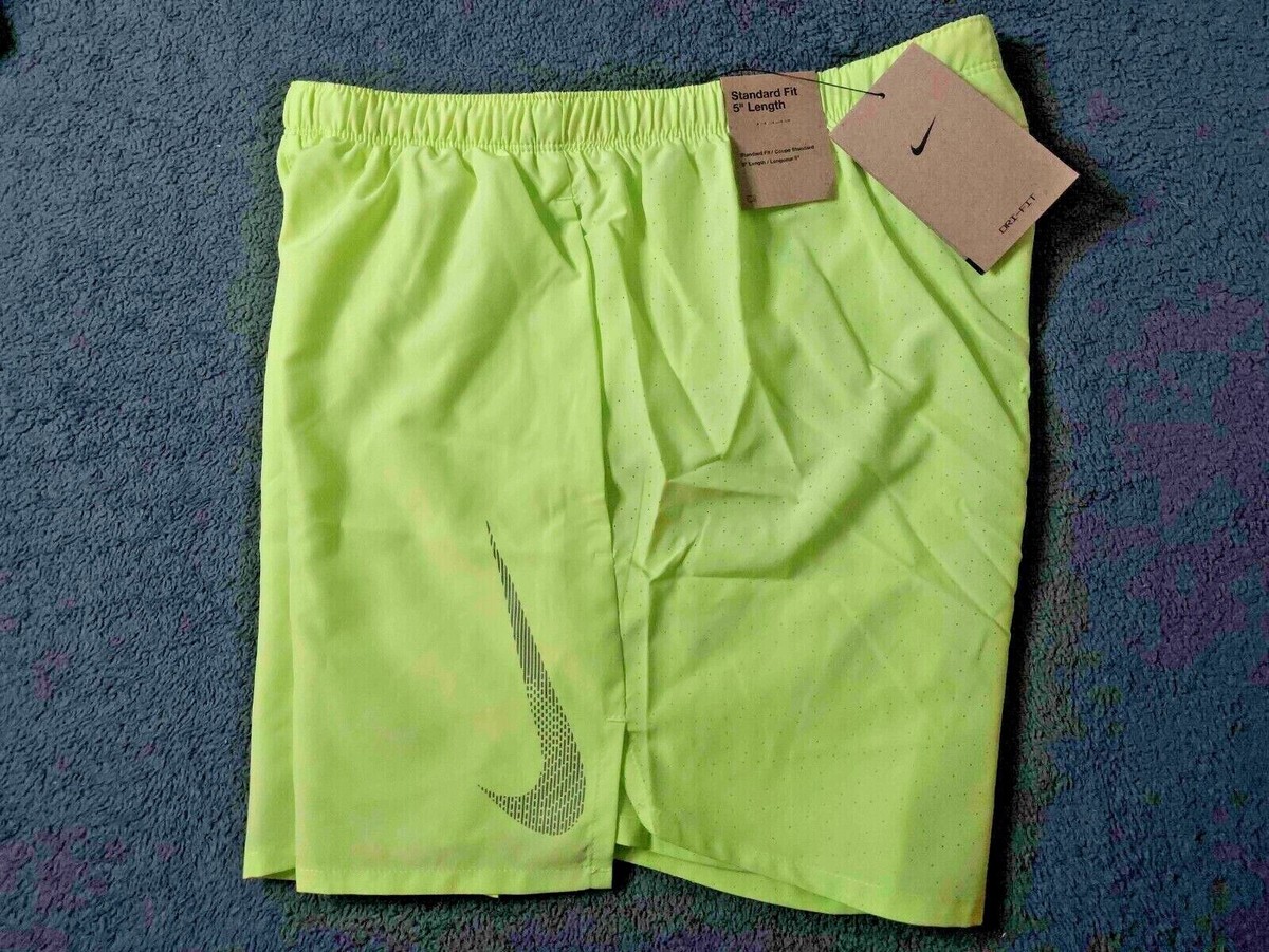 Nike DRI-FIT Men's Challenger Inch Running Shorts Brief Liner Lightweight  Mesh