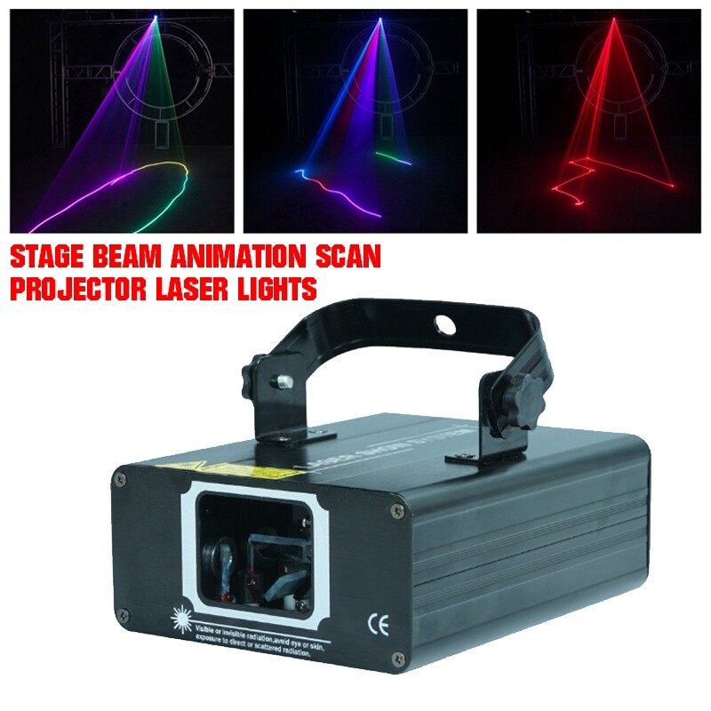 RGB Full color Laser Projector Light DMX Party DJ Stage Beam
