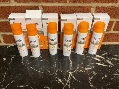 SALE! New 6 Bottles EUCERIN tanning spray spf 50 tinted age defense sunscreen