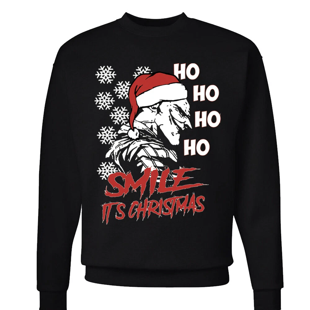 Joker Smile it s Christmas Ugly Xmas Sweater Funny Crew neck Adult sweatshirt