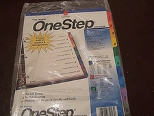 Cardinal OneStep Numbered Index System 1-10 Multicolor Index Tabs