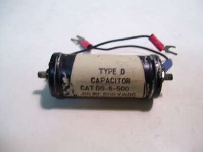FCI FILM CAPACITOR INC D6-6-500 TYP D  POLYSTYRENE .5UF 600VDC  P3694