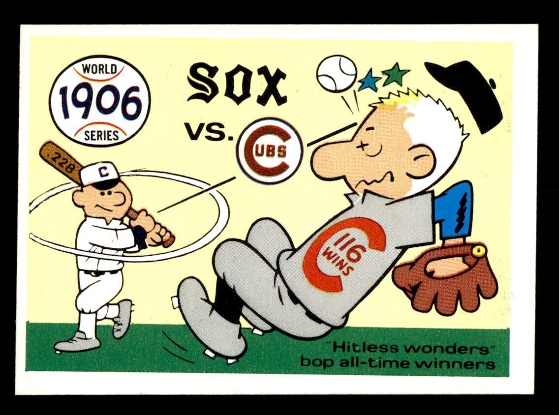 1906 White Sox, Cubs #3 Baseball Cards 1970 Fleer World Series trading card — raw and PSA graded price guide