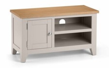 Elephant Grey & Oak Tv Unit W90.5cm x D40cm x H50cm RICHIE