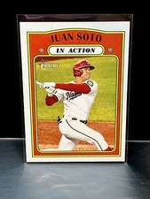 2021 Topps Heritage In Action Juan Soto #36 - Washington Nationals