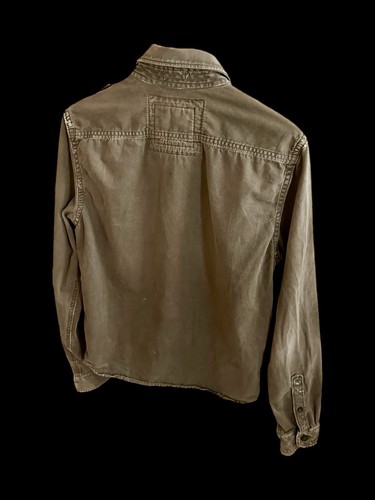 Vintage 90’s Abercrombie & Fitch Long Sleeve Button Up Shirt Sz Medium Safari - Picture 10 of 15
