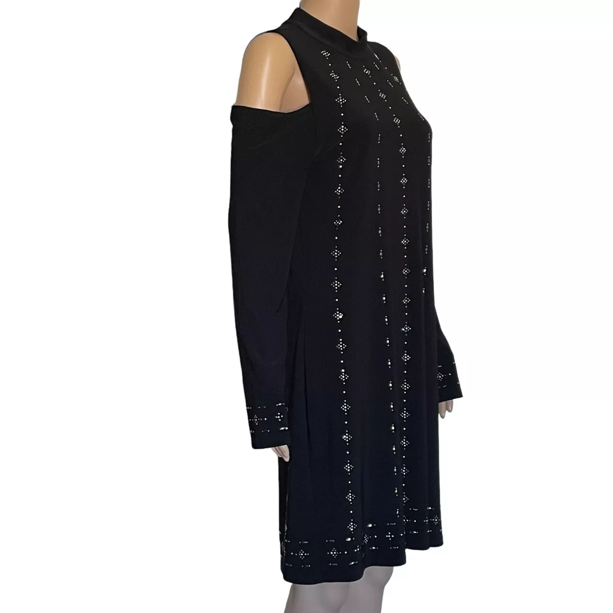 White house black market cold shoulder dress sales