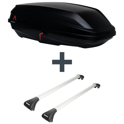 Dachbox G3 Bicube + Dachträger Menabo Ariete für Peugeot Partner TOP