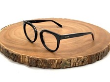 Balmain Sunglasses FRAME ONLY Women's BL2110B C01 Round Black France Made 145 mm