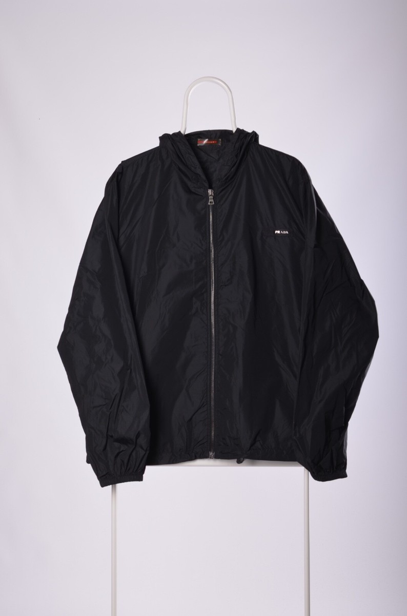 Prada Nylon Windbreaker Jacket Hooded | eBay Prada Nylon Windbreaker Jacket Hooded | eBay