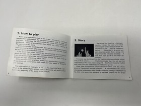 Golgo 13 - Top Secret Episode : NES / Nintendo - Manual Only Vintage