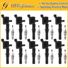 OEM Quality Ignition Coil & Spark Plug 10PCS for F250 F350 F450 Super Duty V10