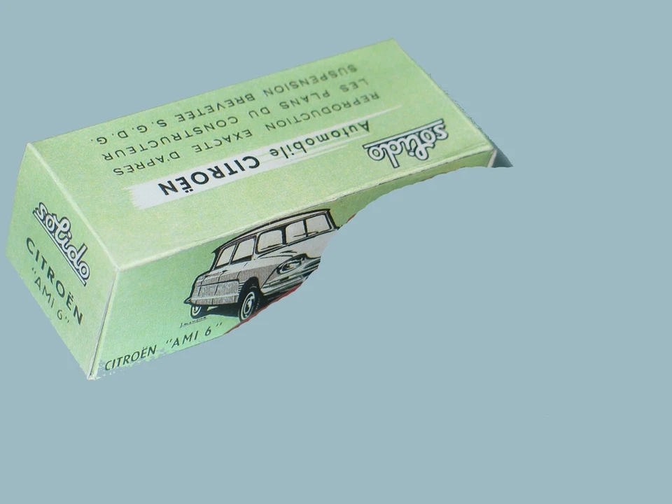 SOLIDO 141 CITROËN AMI 6 BREAK BOITE REPRO COPIE VIDE - Photo 3/3