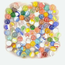 Toy Marbles Lot Cat Eye Swirl Milk Clear Solid 98 Vintage Multiple Colors Sizes