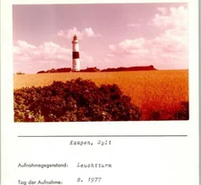 10129091 - 2285 Kampen Lighthouse Photo Mounted on Cardboard Sylt, Lighthouses