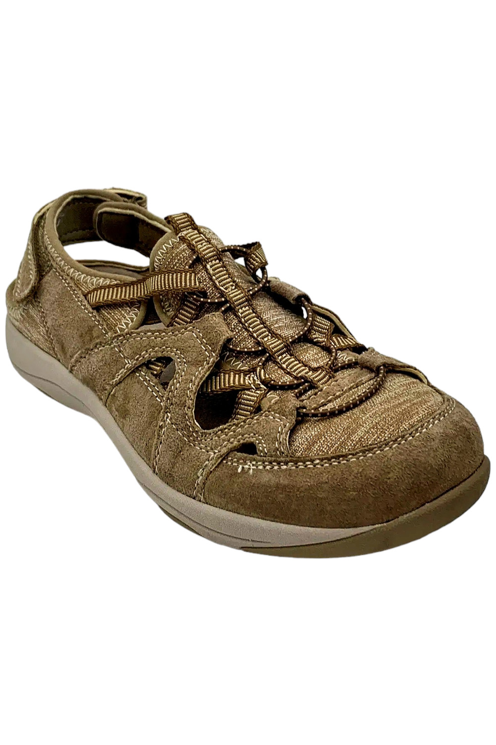 Замшевые кроссовки Etta Leopard на шнуровке Earth Origins