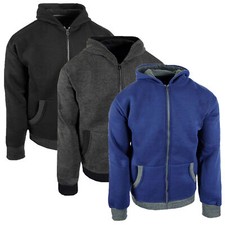 Fleece Hoodie Jacket Mens 2-Tone Designer Trim Premium Quality Weight Material