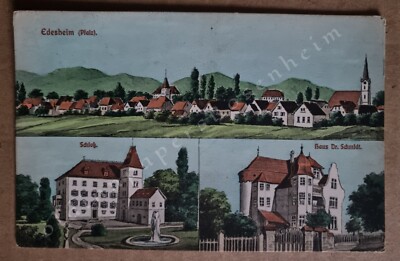 Edesheim Pfalz Schloß Haus Dr. Schmidt Pernat AK Feldpost 1917