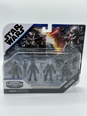 Star Wars Mission Fleet Bad Batch 4 Pack Wrecker Hunter Echo Crosshair Clones