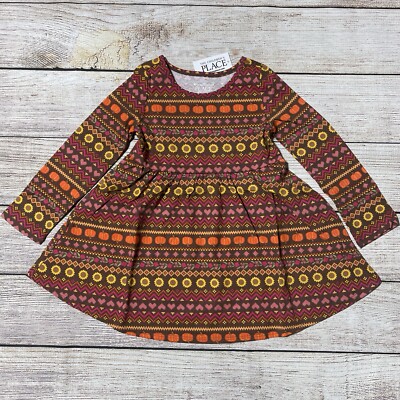 Children's Place Toddler Girl Fall Dress Size 2T. NWT! Pumpkins, Sunflowers  | eBay