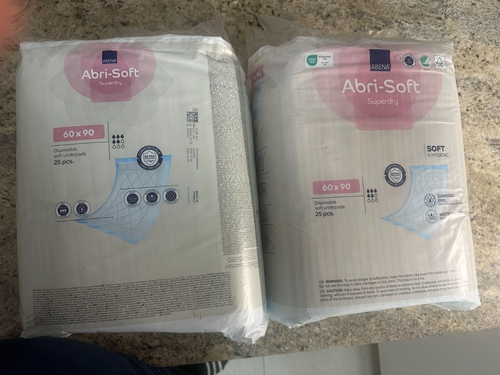 2 x 25 Stück Abri Soft Superdry 60 x 90 Bettschutzunterlagen Krankenunterlagen - Bild 2 von 2