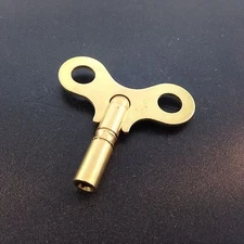 Clock Key Brass Size 5 or 3.4 mm. or .134 inches  
