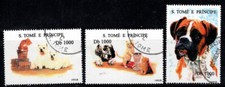 Sao Tomé-et-Principe 1995 Oblitéré 100% chiens, animaux, faune