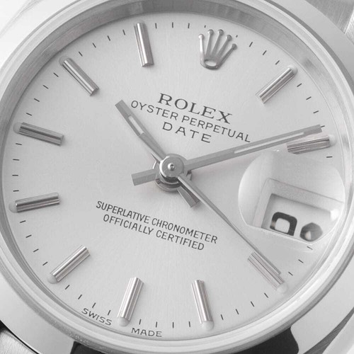 Rolex Oyster Perpetual Date 79160 Silberbarren P Nummer Sekundenzeiger Damen - Bild 7 von 10